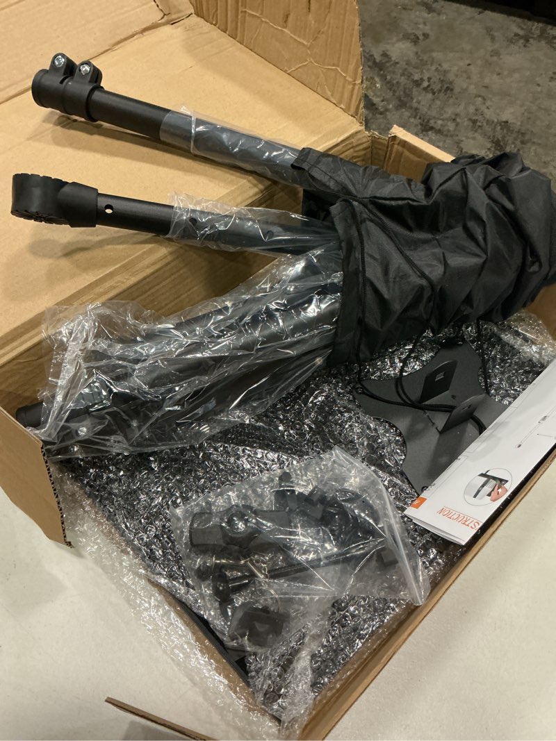 Condition photo showing Good Condition for projector stand tripod adjustable, laptop height from 23.5 to 46.5 inches with gooseneck phone holder, floor for office, home, stage, studio, dj racks holder mount, 23.5inch-46.5inch a?23"-46" black