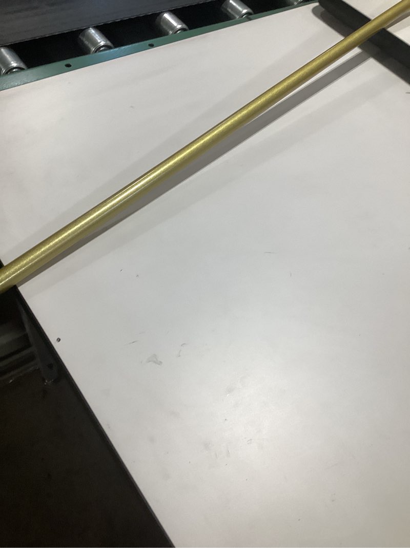 Condition photo showing New/Like New for Gold U-Shaped Stair Railing, Metal Wrought Iron Modern Stair Railing, 1.1-3.3FT Staircase Guardrail, Villa Garden Loft Support Bar, for Concrete, Brick or Wooden Steps(Gold,95CM/3.1FT) Gold 95CM/3.1FT