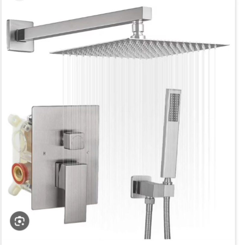 2 - Functions Pressure Balancing Shower Faucet with Rough-in Valve Finish: Brushed Nickel