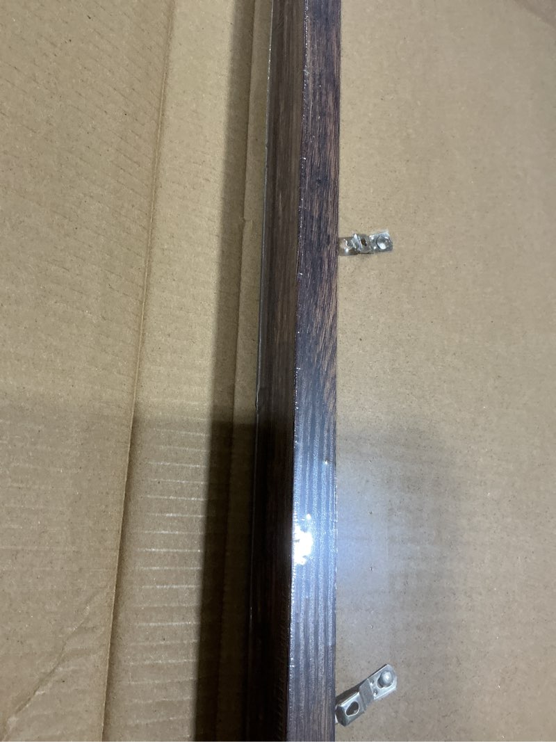 Condition photo showing Good Condition for 16x20 Frames Set of 2, Rustic Brown Wood Style - Display 16 x 20 Picture without Mat or 11x14 Picture with Mat, Wall Mounting Horizontal and Vertical Rustic Brown 16x20 in