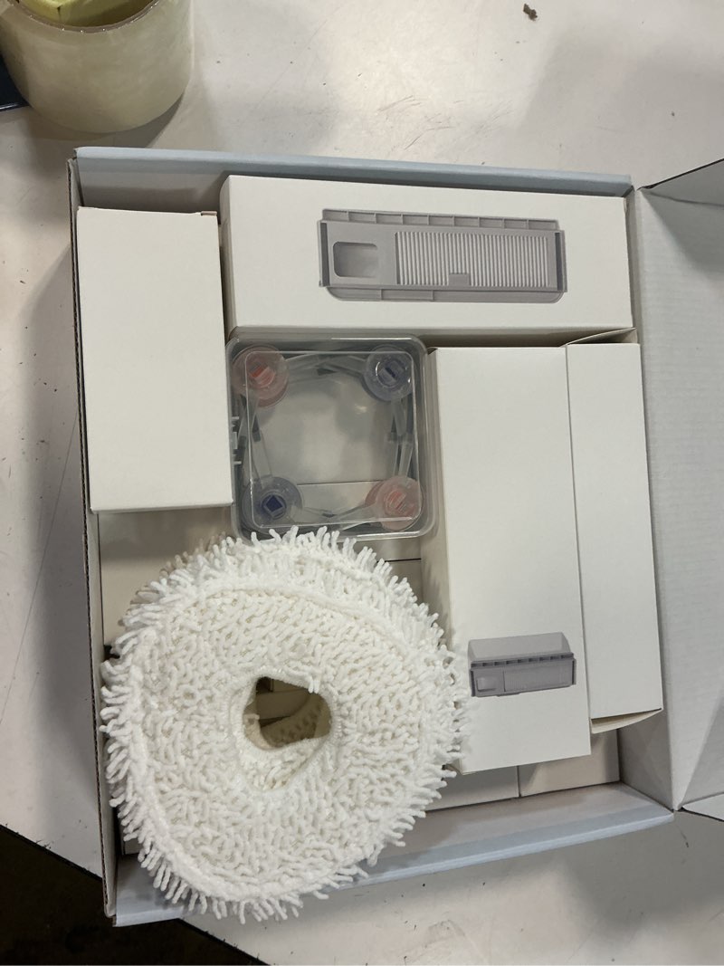 Condition photo showing New/Like New for replacement accessories parts kit compatible with narwal freo x ultra - includes 6 dust bags, 6 mop pads, 6 filters, 8 side brushes, 2 rubber main brushes (freo x ultra)