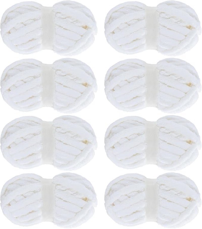 Chunky yarn for Hand-Kni Each Skein) pure white 