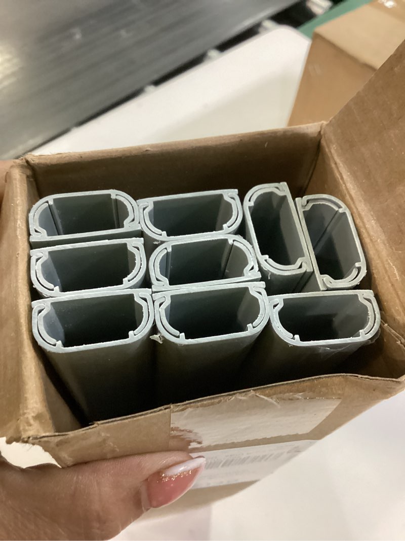 Condition photo showing Good Condition for Delamu 142in Grey Cord Hider Cable Hider, Cord Covers for 2-3 Wires on Wall, Premium Wire Hiders Wire Covers for Cords on Wall, Easier Setup TV Cable Cover Management Kit, W0.94 H0.47in, Grey 142in L X 0.94in W X 0.47in H Grey