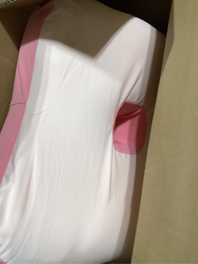 Condition photo showing As Is for XYHOMECP Multifunctional Slope Pillow,Butt Cushion for Couples Pregnanly Pillow to Read in Bed Waist at Home Sitting,with Memory Sponge,Comfortable and Breathable, Pink,18.9‘’16‘’