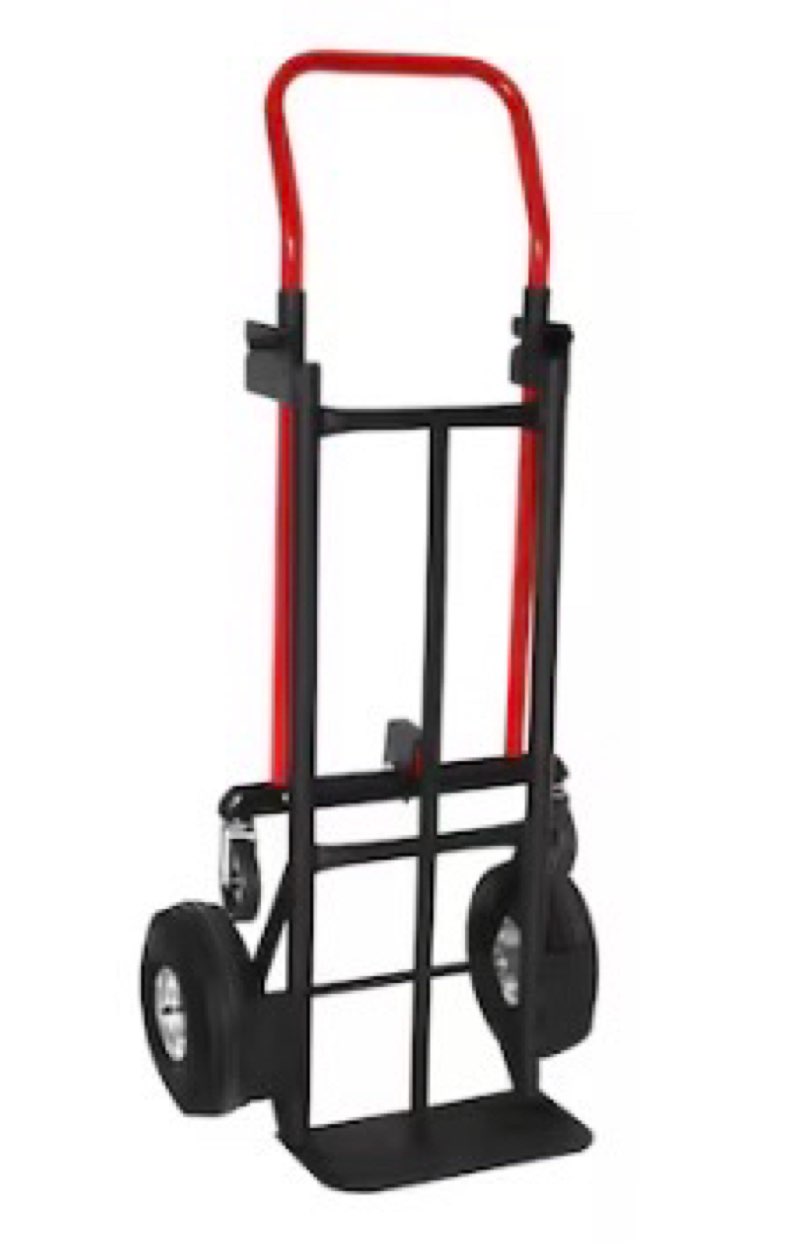 milwaukee 800-lb capacity 4 -wheel multiple colors/finishes steel convertible hand truck