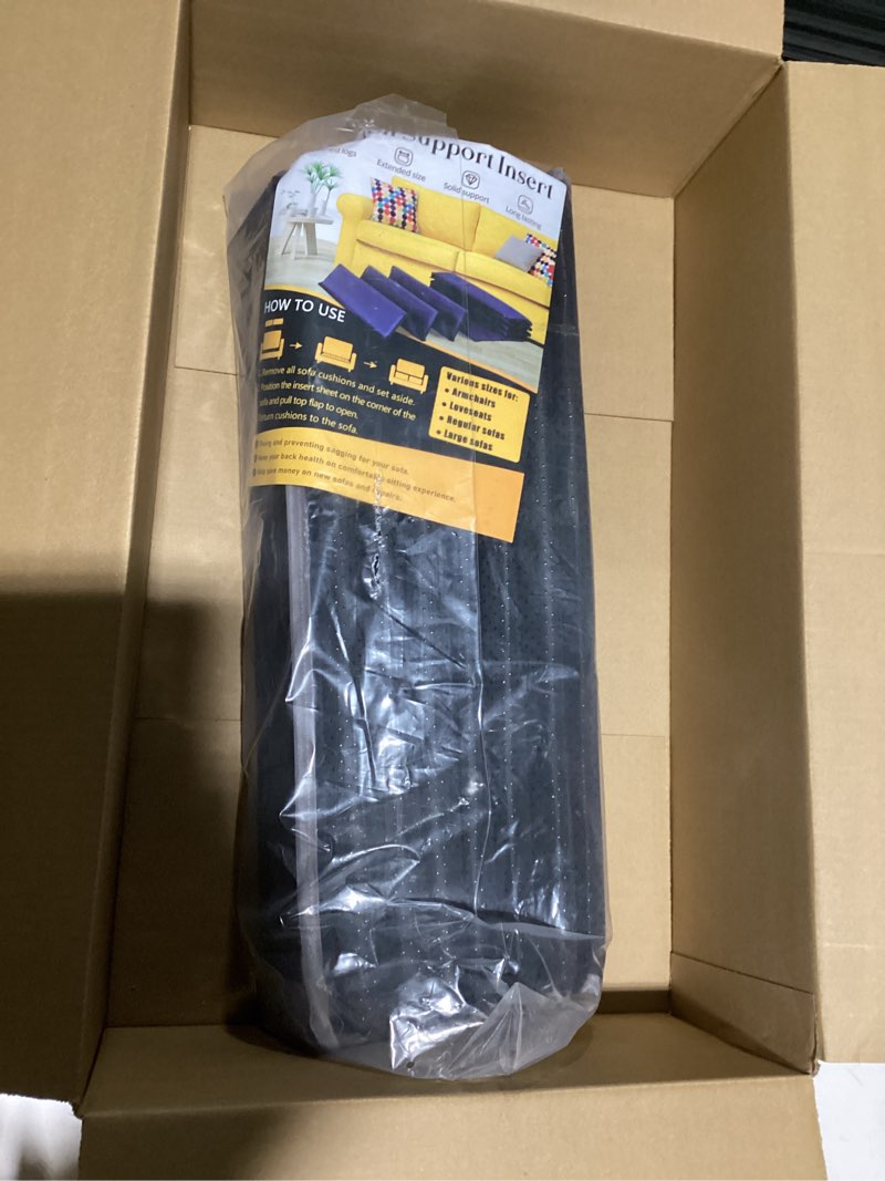 Condition photo showing Good Condition for Heavy Duty Couch Cushion Support Board for Sagging Sofa, 21.5''x23'' Extra Thick Solid Wood Under Couch Insert with Anti-Slip Dots, Repair Sagging Spring Sofa and Replace Worn Cushions 23" x 21.5" - Armchair