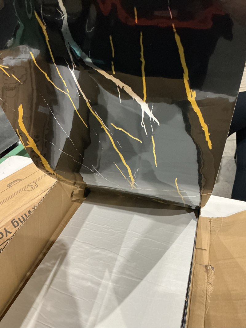Condition photo showing Good Condition for haimin 3d wall panels peel and stick marble tile look 10 pack waterproof | lightweight, each 23.6x11.8in, total 19.4 sq ft. kitchen & bath backsplash, bedroom/living rm decor. marble-look faux tile.