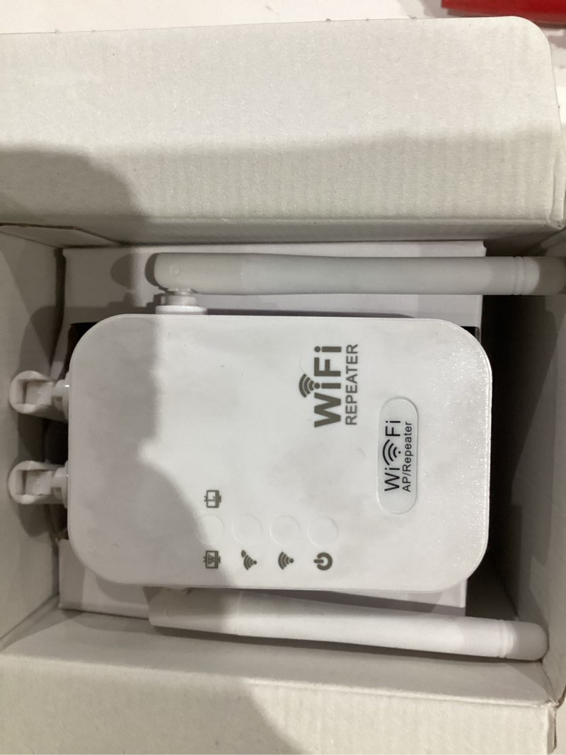 Condition photo showing As Is for WiFi Extender,WiFi Extender Signal Booster for for Home & Outdoor,Device Servers Covers Up to 6000 Sq. ft and 35 Devices,Internet Booster Medium