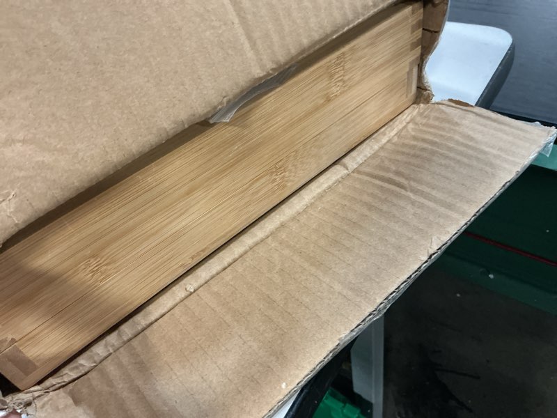 Condition photo showing Good Condition for bamburoba shoe rack storage bench bamboo organizer entryway organizing shelf with storage drawer on top, natural