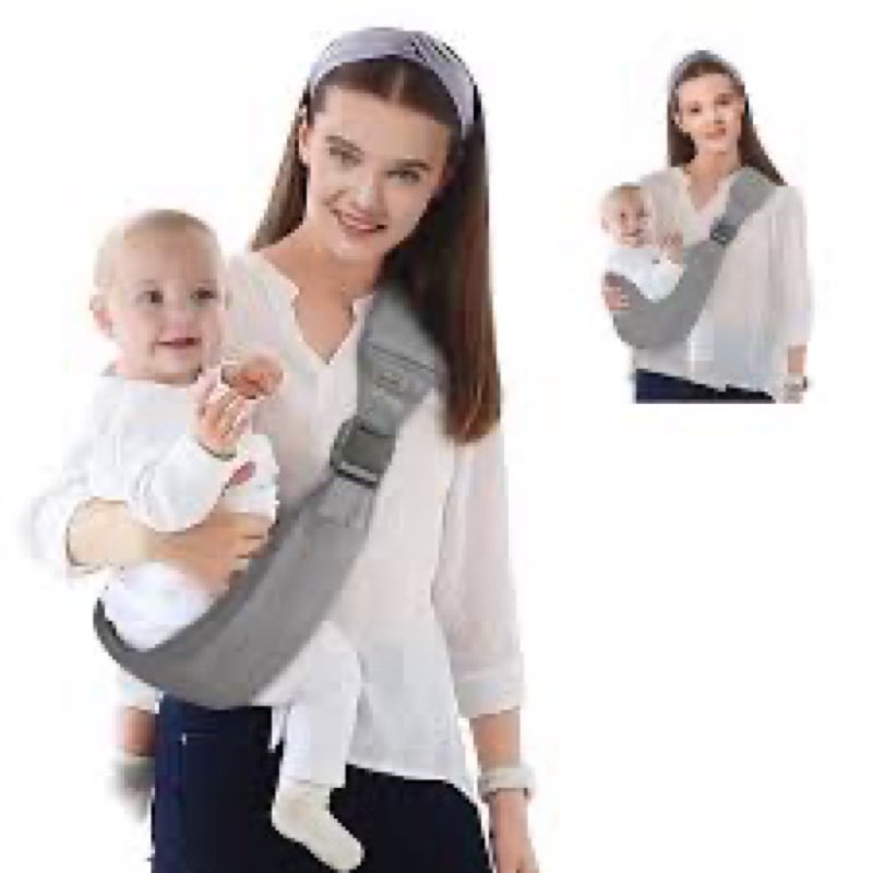 baby sling carrier newborn to toddler adjustable one-shoulder design with hip seat support, labor-sa