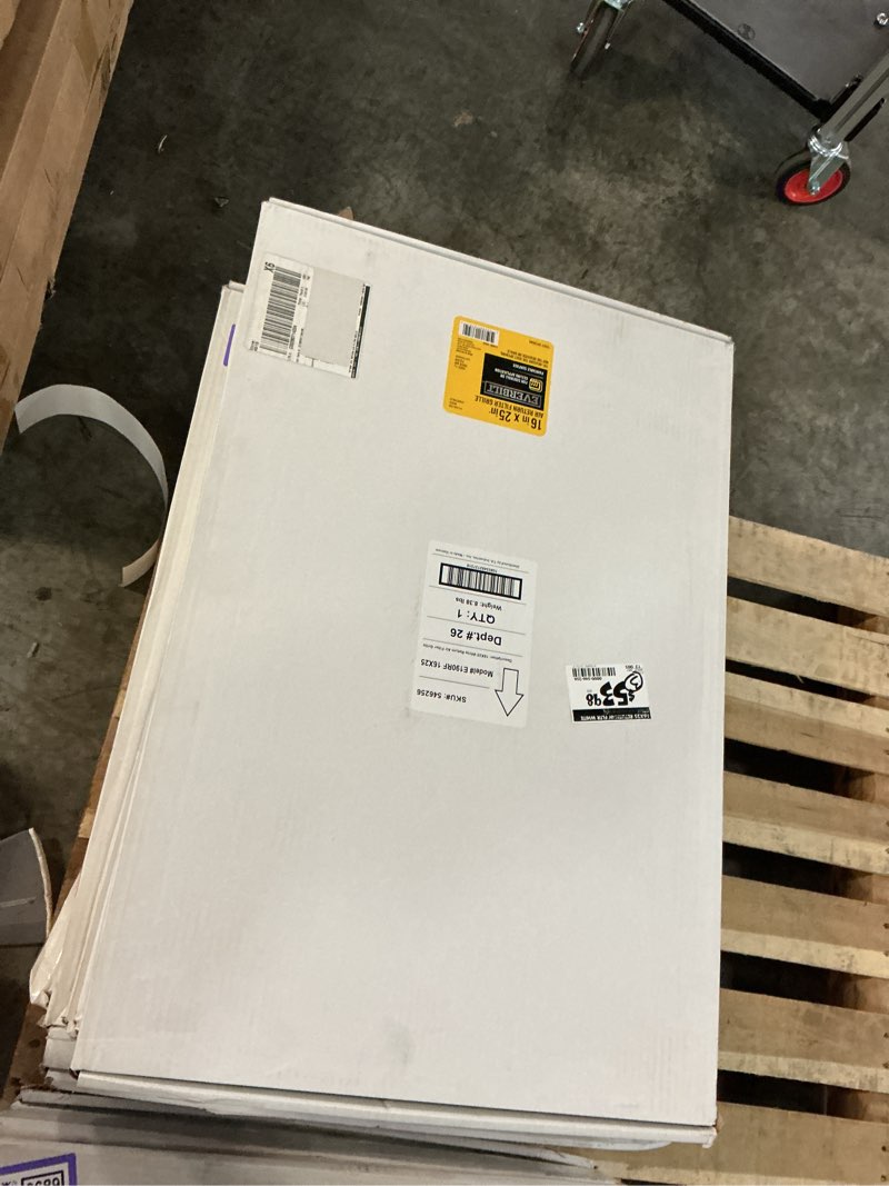 Condition photo showing New/Like New for 16 in. x 25 in. steel return air filter grille in white