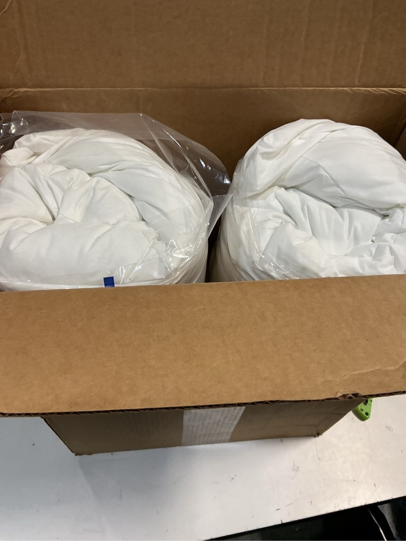 Condition photo showing New/Like New for casper essential pillow for sleeping, standard, white, two pack standard essential pillow two pack