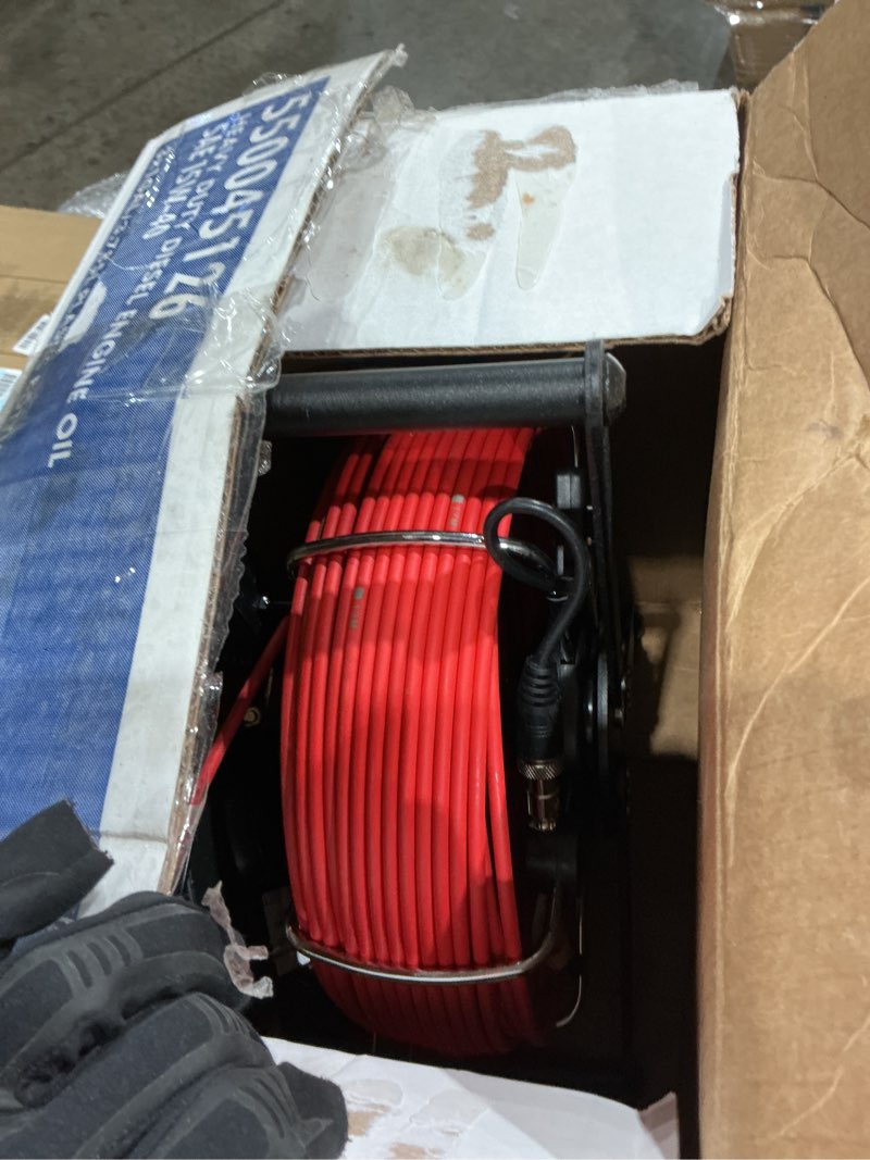 Condition photo showing Good Condition for sewer pipe inspection camera, ips monitor 16gb tf card dvr, ip68 1200tvl hd camera 65/100ft fiberglass cable, 5600mah battery night vision, for home/contractor/plumber (4.3 inch/65ft)