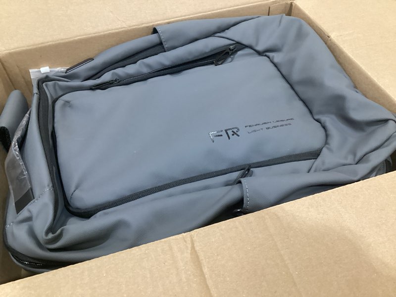 Condition photo showing New/Like New for fenruien business travel backpack, expandable computer backpack with usb port, gray laptop backpack 15.6 inch for college/work grey expandable