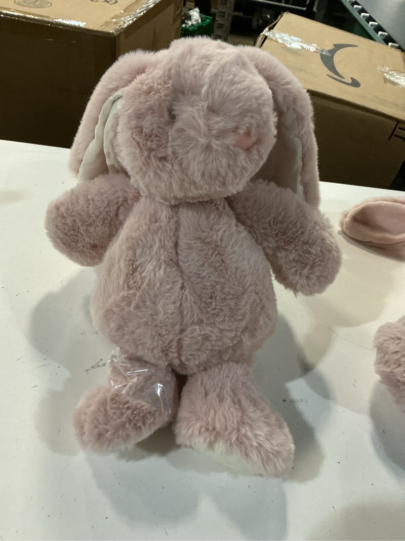 Condition photo showing Good Condition for ebba - large rose dewey - 10" bunny - playful baby stuffed animal  