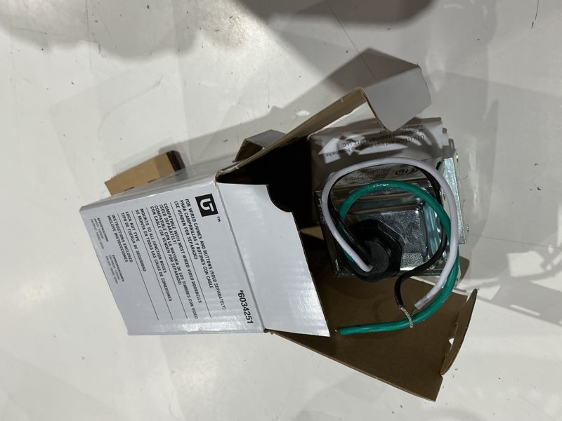 Condition photo showing As Is for utilitech silver doorbell transformer