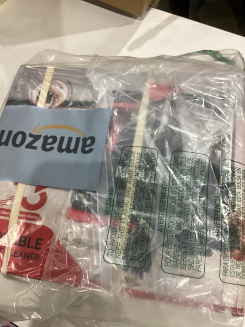 Condition photo showing Good Condition for Portable Carpet & Upholstery Cleaner Machine - 15Kpa Deep Cleaning for Area Rugs, Pets, Couch & Car, Cleaning Machine with Dual Size BrushHead & Self-Cleaning System, Spot Cleaner for Stairs/Furniture Charcoal Black