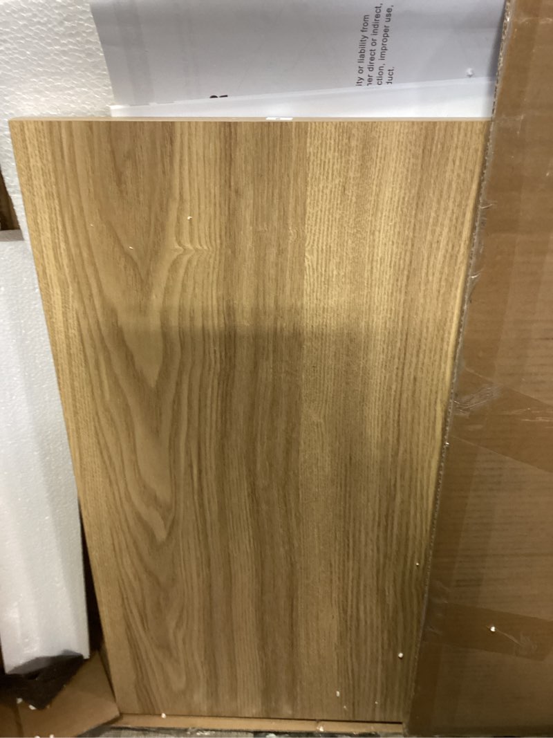 Condition photo showing Good Condition for Huuger Narrow Night Stand, End Table with Charging Station, USB-C Port, Rattan Side Table with Cabinet and Open Shelf, Synthetic Rattan, for Small Spaces, Bedroom, Natural Wood
