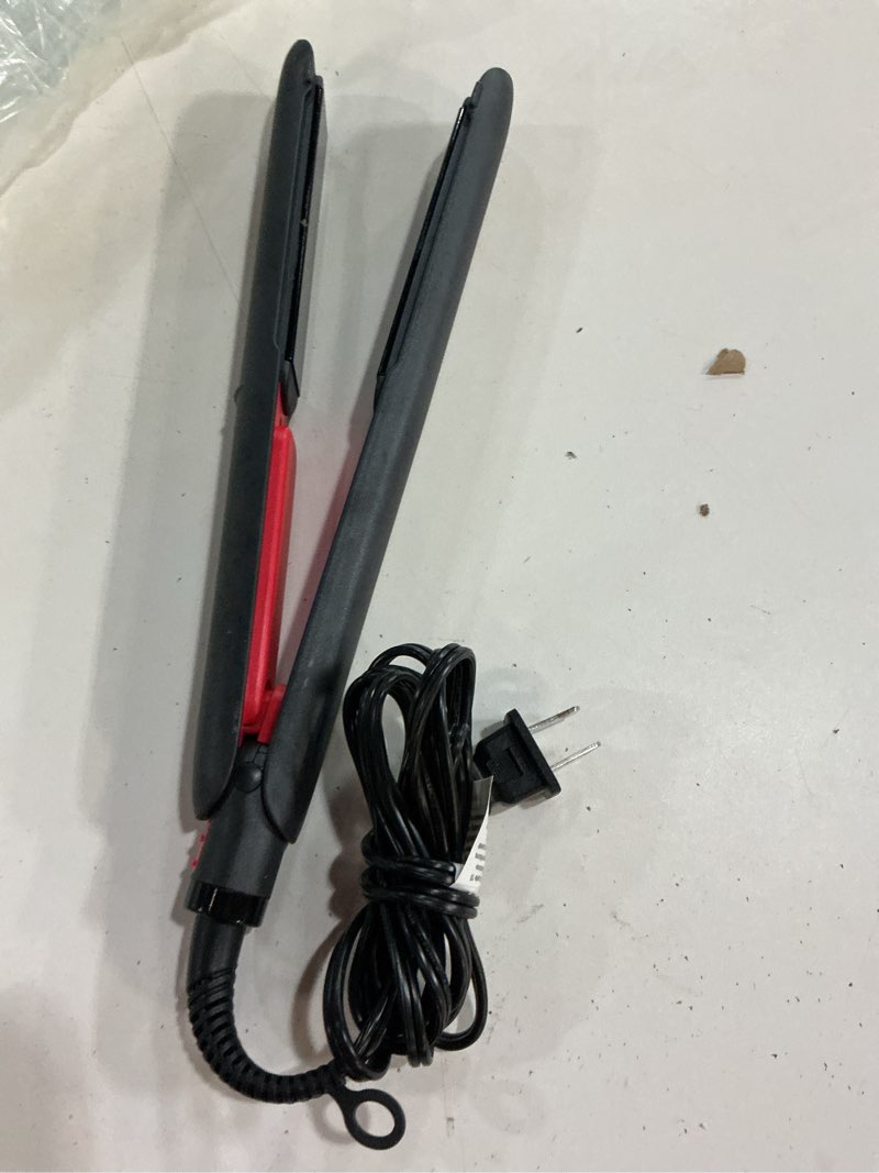 Condition photo showing As Is for revlon smoothstay 1 inch hair straightener - coconut oil infused flat iron helps enhance shine & smoothness, reduces frizz, sleek straight hair 1 inch flat iron