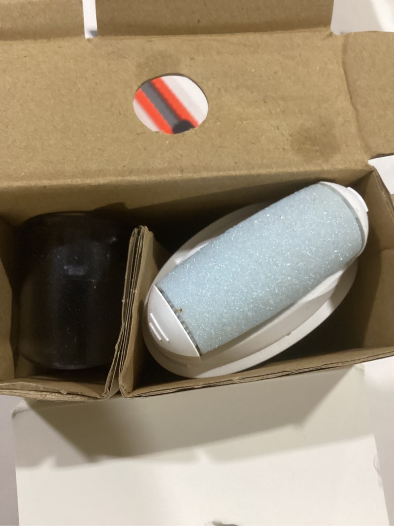 Condition photo showing Good Condition for Electric Foot Callus Removers Rechargeable, Portable Electronic Foot File Pedicure Tools, Electric Callus Remover Foot Scrubber Kit, Professional Foot Care Ideal Gift for Dead, Hard Cracked Dry Skin 001-white