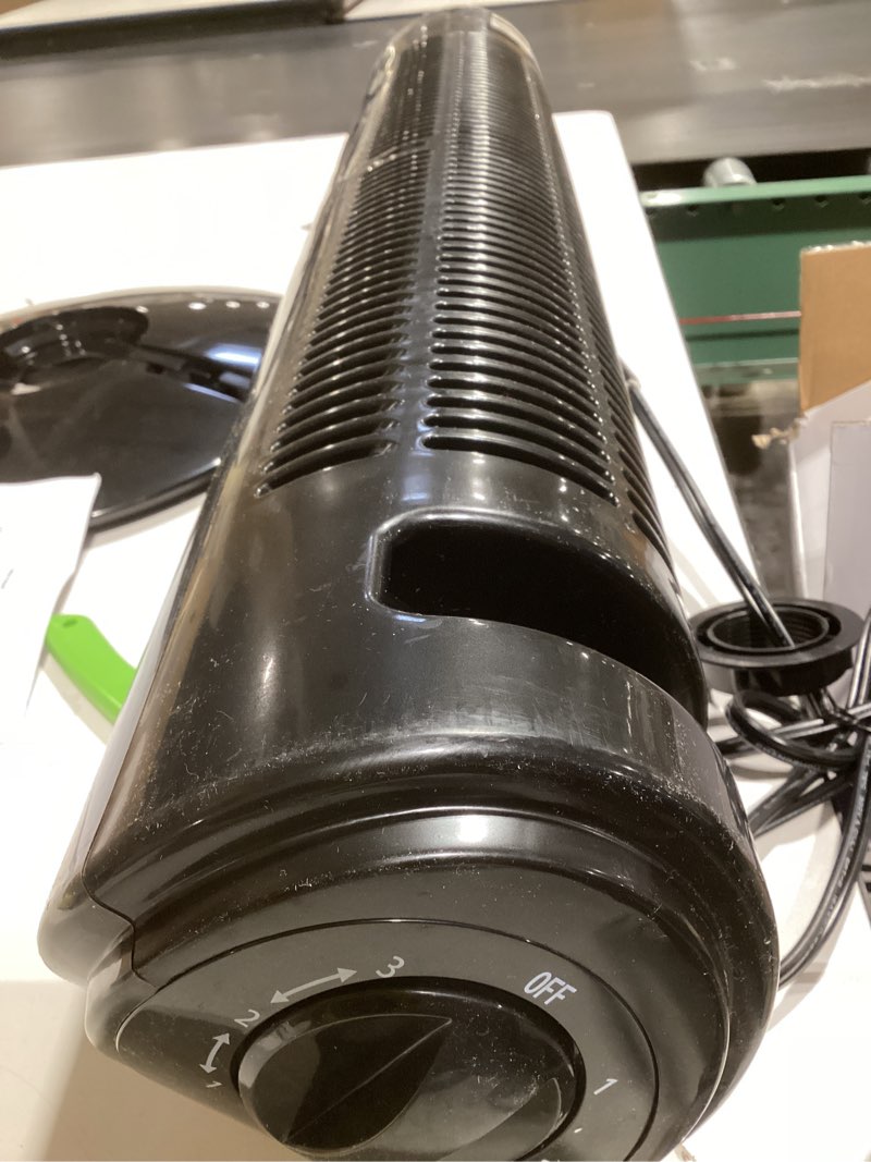 Condition photo showing Good Condition for Comfort Zone Tower Fan for Bedroom, 32 inch, 3 Speeds, 90 Oscillation, Bladeless Indoor Fan, Built in Carry Handle, Portable Stand Fan, Black