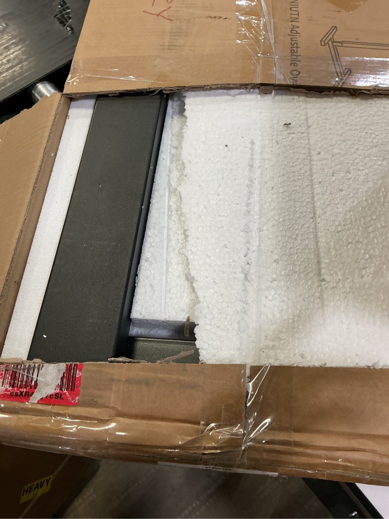 Condition photo showing Good Condition for Epachois Adjustable Overbed Bedside Table with Wheels, Hospital Bed Table Extra-large 31.1" x 15.3",Tray Table for Home Use, Mobile Bedside Table ,Walnut Brown