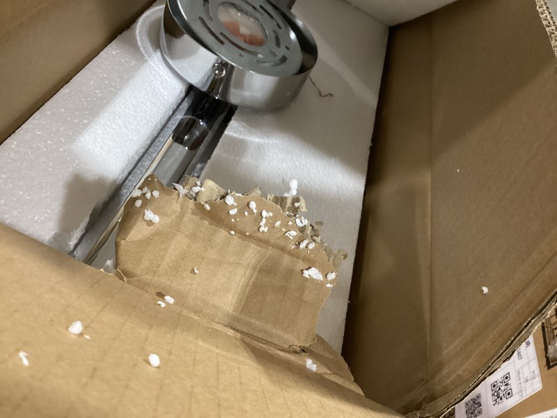 Condition photo showing Good Condition for GEORGE KOVACS P5042-077-L Saber II LED Vanity Bath Light, 1-Light, 20 Total Watts, 5.25-in H x 21-in W, Chrome