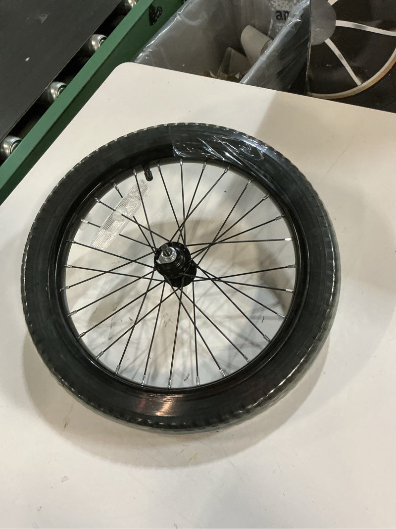 Condition photo showing New/Like New for eirona 12/16 kids bicycle rear/front wheel replacement – solid rubber tire with inner tube, bike wheel assembly, don't fit with huffy back wheel 16 inch