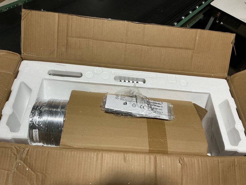 Condition photo showing As Is for Wall Mount Range Hood 30 inch with 450 CFM Stainless Steel Stove Vent Hood for Kitchen with 3 Speed Exhaust Fan Ducted and Ductless Convertible CAS75206P