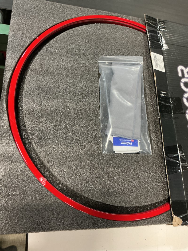 Condition photo showing Good Condition for Automotive Alloy Wheel Rim Protector - Covering The Entire Rim of The Wheel hub - Strips for Curb Rash Prevention - Set of 4 Rim Protector Easy to Install(18'',Black) 18'' Black