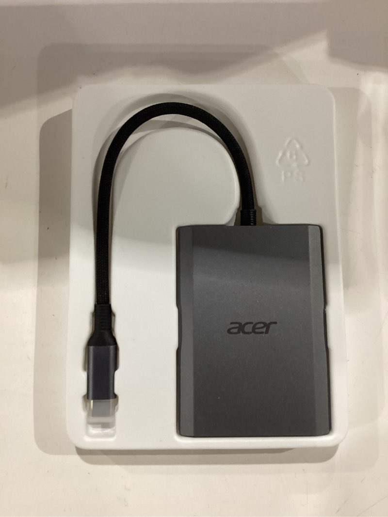 Condition photo showing New/Like New for Acer USB C to Dual HDMI Adapter 4K@60Hz, 4-in-1 HDMI Splitter for Dual Monitors with 100W PD, USB 3.0, Docking Station Dual Monitor Compatible with Acer, MacBook Air/Pro, Dell XPS, HP, etc