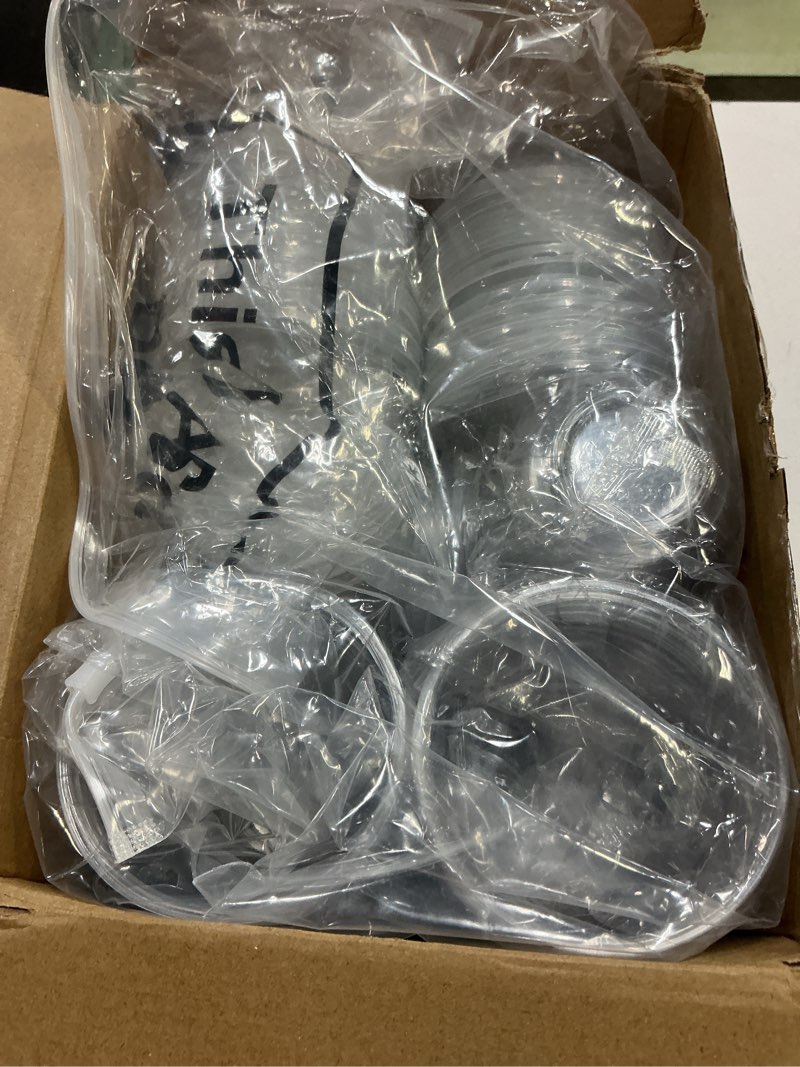 Condition photo showing Good Condition for baderke 100 sets 16 oz clear plastic cups with lids,sturdy iced coffee cups with lids, disposable plastic smoothie cup for cold drinks 100 16oz