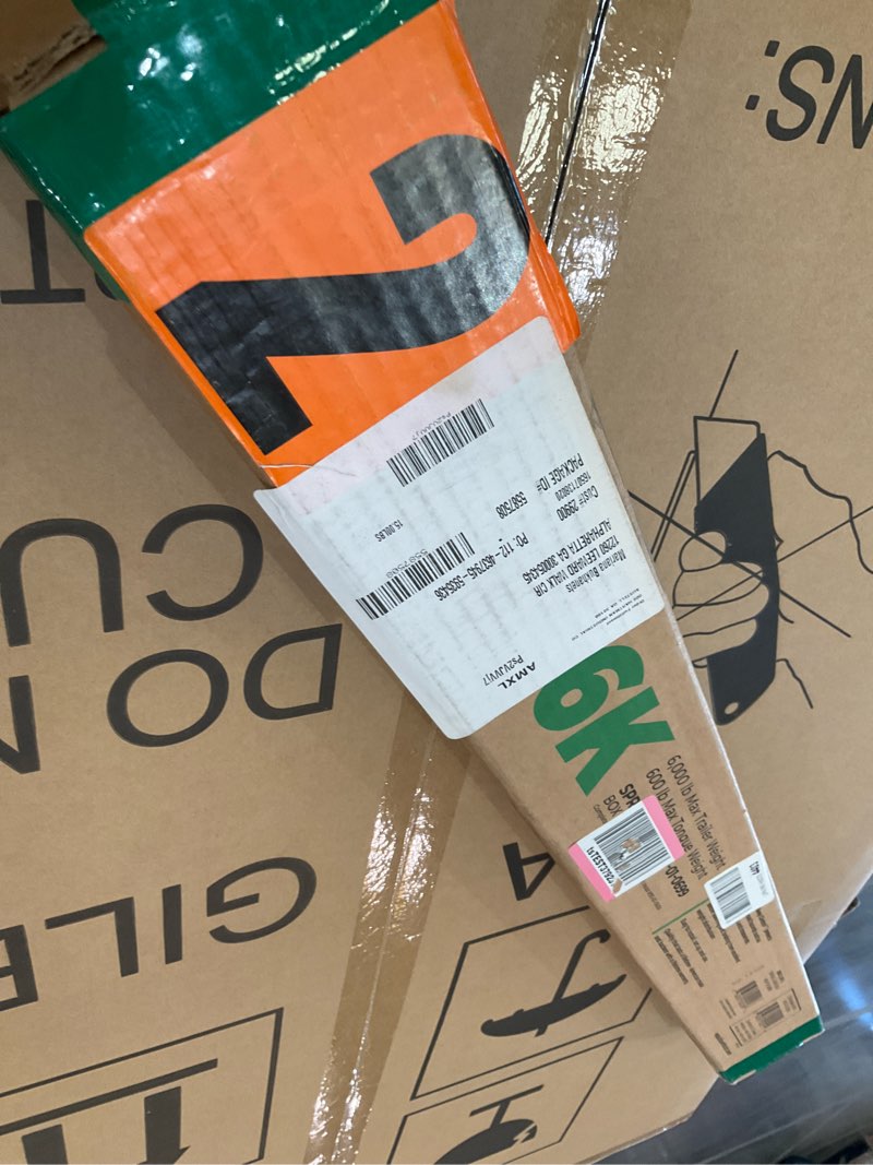 incomplete spring arm box only, equal-i-zer 4-point sway control hitch, 90-00-0600, 6,000 lbs trailer weight rating, 600 lbs tongue