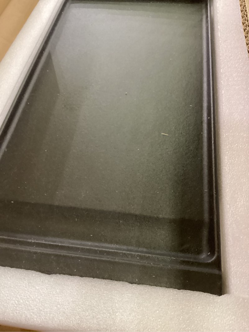 Condition photo showing As Is for Upgraded WB31X24738 Griddle Replacement Parts for GE Stove Parts WB31X24998 Cast Iron Stove Top Griddle WB31X49806 General Electric Gas Range Cooktop Center Griddle Plate JGB700SEJ4SS Flat Top Pan