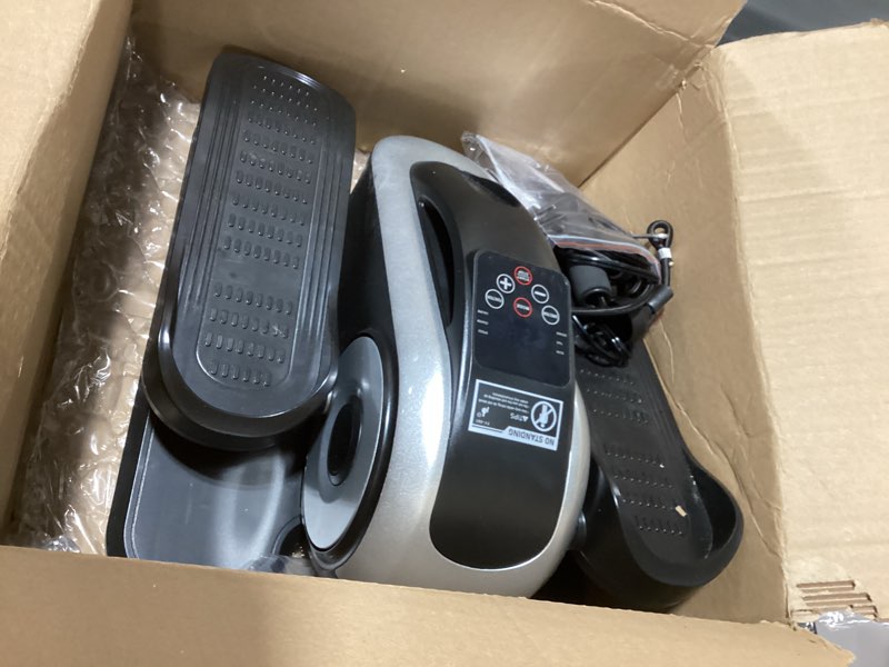 Condition photo showing As Is for Under Desk Elliptical Machine,12 Adjustable Speeds&12 Modes with Remote Control,Elastic Rope,Electric Leg Exerciser as Seen on for Seniors,Manual&Auto Mode for Home Office