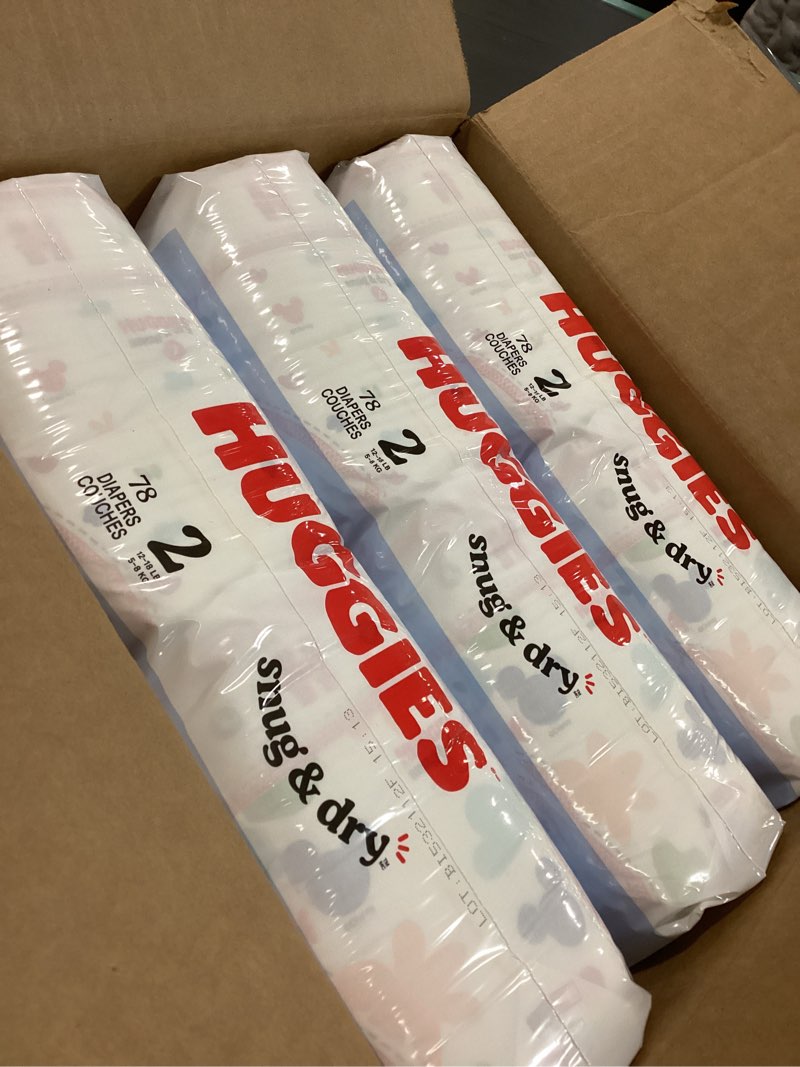 Condition photo showing Good Condition for Huggies Snug & Dry Disposable Diapers - Size 2 - 234ct
