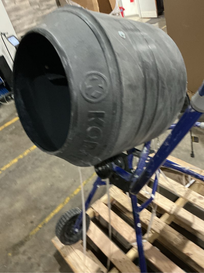 Condition photo showing As Is for 1k+ views last week kobalt 4-cu ft 0.5 -hp concrete mixers