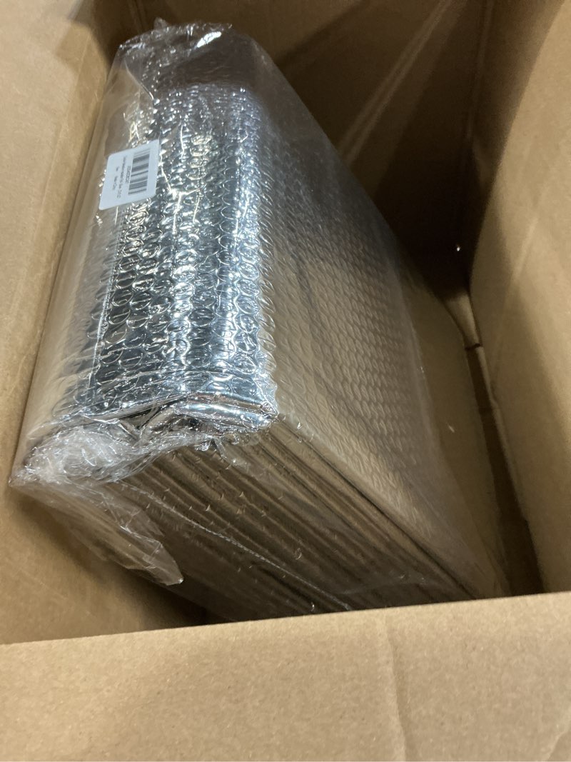 Condition photo showing New/Like New for Reflective Aluminum Foil Wrap Insulation Sheet - 23.6in x 25ft Double Bubble Thermal Shield Radiant Barrier for Winter RV Window - Silver 23.6"x25' Silver