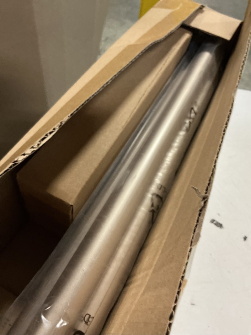 Condition photo showing Good Condition for Nickel Aluminium Curtain Rods for Windows,1 Inch Adjustable Curtain Rod 48 to 84 Inch,Heavy Duty Drapery Rods with Thicken Bracket,Modern Single Rod with Aluminium Finials nickel 32"-84"
