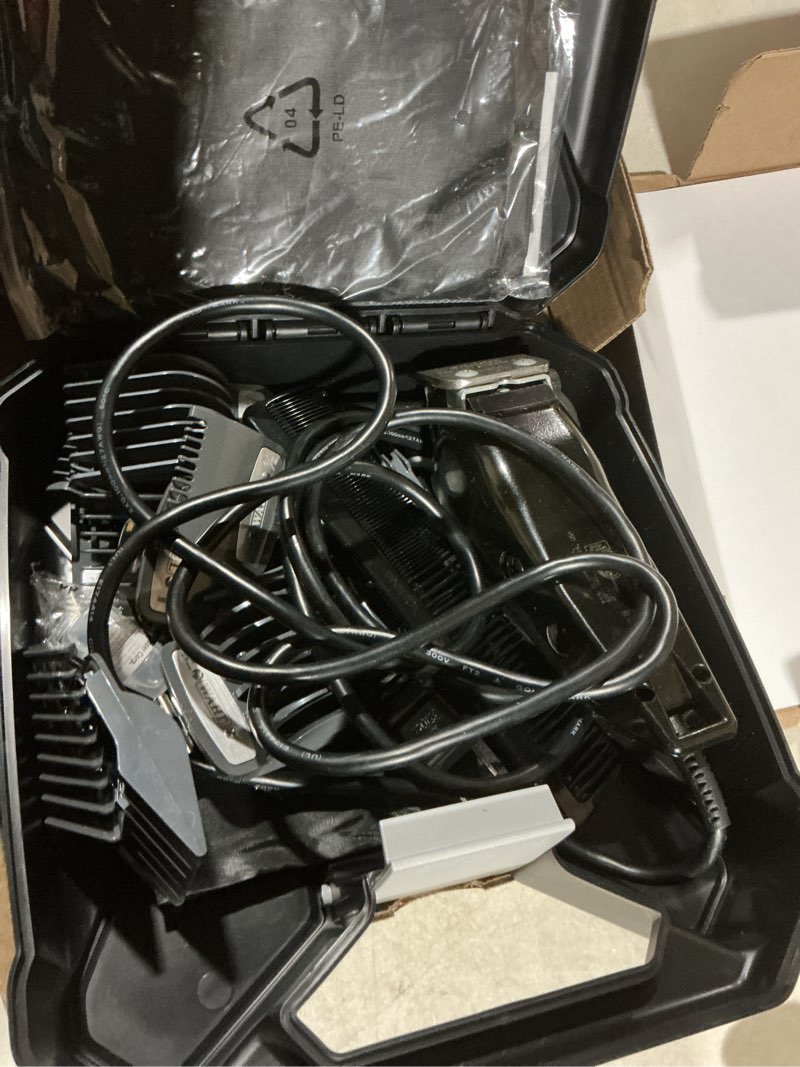 Condition photo showing As Is for Wahl USA Elite Pro High-Performance Corded Home Haircut & Grooming Kit for Men – Electric Hair Clipper – Model 79602M 20 Piece Set