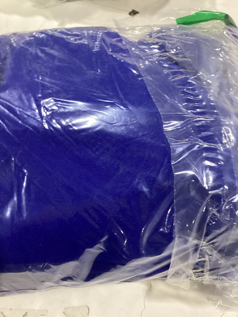 Condition photo showing Good Condition for ZESICA Women's Strapless Jumpsuit Casual Off Shoulder High Waist Wide Leg Side Slit Long Romper Playsuits with Pockets Large Royalblue