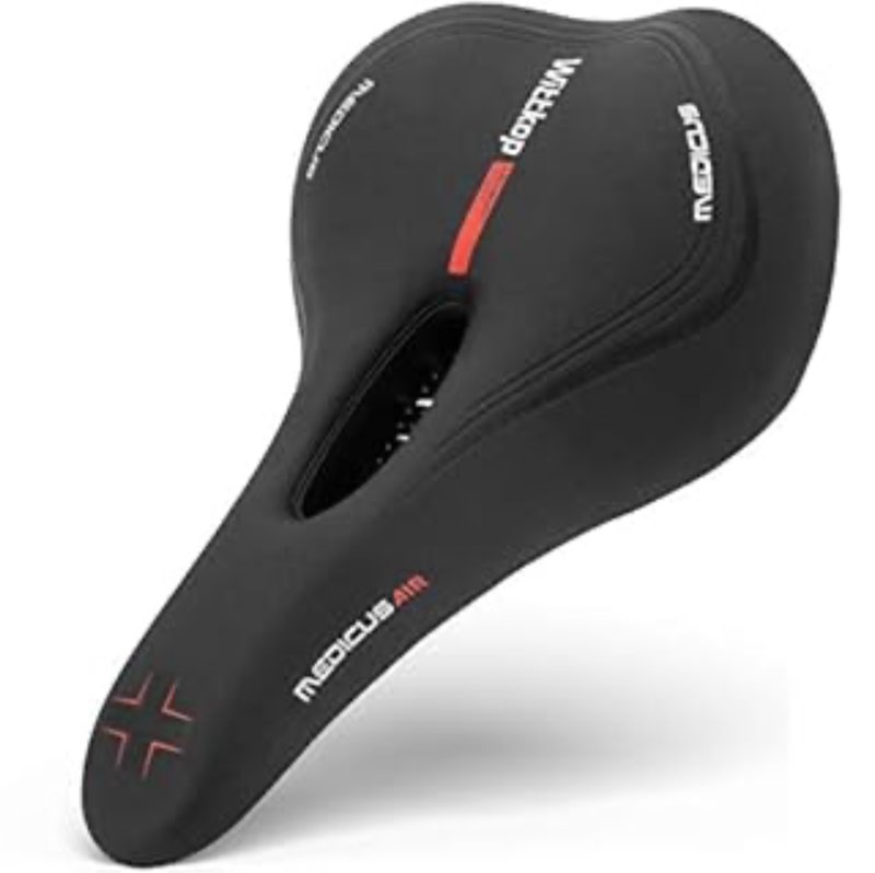 Wittkop Bike Seat [Trekking] Bicycle Seat for Men & Women, Waterproof Bike Saddle with Innovative 5-Zone-Concept - Exercise Bicycle Saddle - MTB Seat (B0845PGYYZ)
