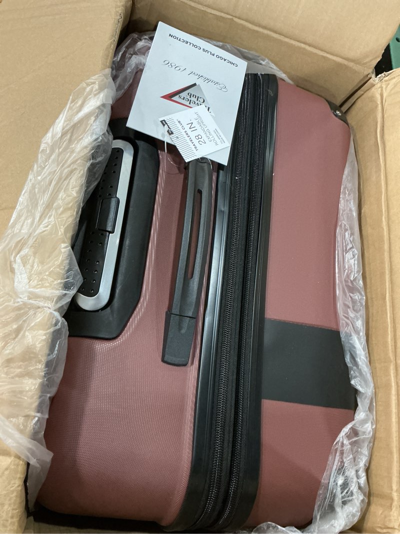 Condition photo showing Good Condition for travelers club chicago hardside expandable spinner luggage, apple butter, 5 piece set 5 piece set apple butter