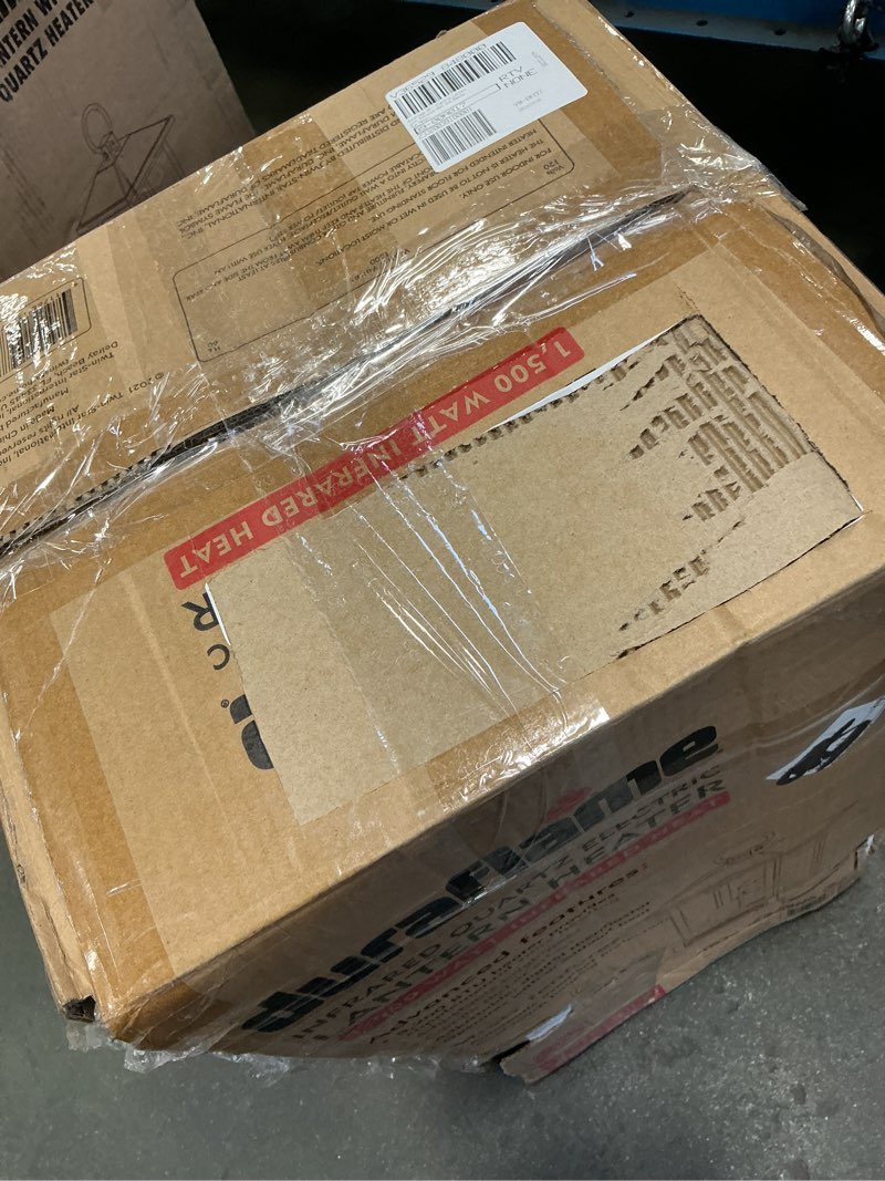 Condition photo showing New/Like New for (Gray) duraflame 28 Electric Lantern with Infrared Heat and Remote Control