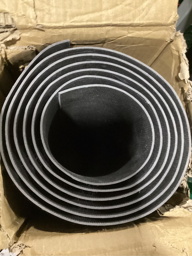 Condition photo showing New/Like New for Front Door Mat, 120" x 36" Heavy Duty Indoor Outdoor Doormat, Non-Slip Welcome Mats for Entryway, Rubber Backing Low Profile Commercial Door Mats, Black Stripe 3' x 10' (Rectangular) Black Stripe