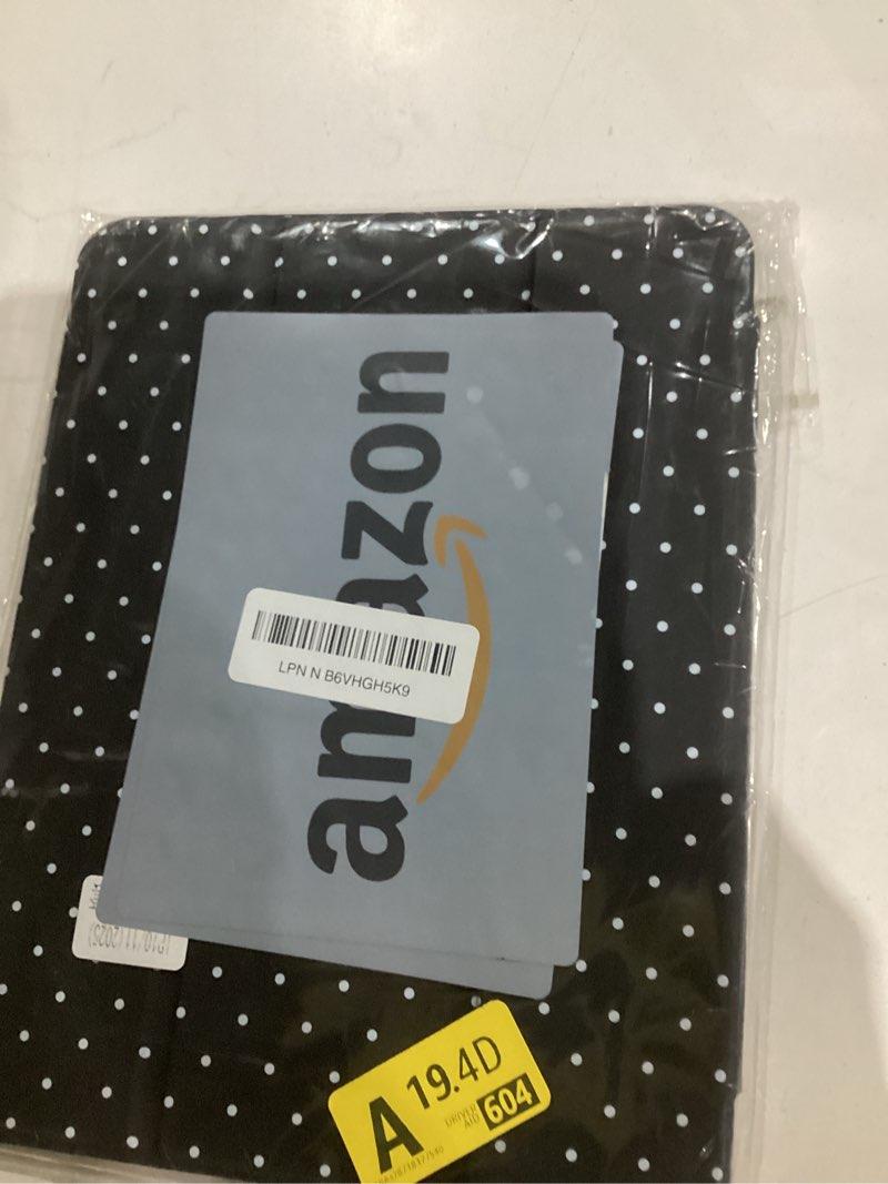 Condition photo showing Good Condition for Fycyko Compatible with iPad (A16) 11th Generation 11 Inch 2025 Case, Slim Stand Cover for iPad 10th 10.9 Inch 2022 with Pencil Holder, Cute Polka Dot Aesthetics Design Protective Cover-Black Black Polka Dot 11 inch 11th Generation/10.9 Inch 10th Generation