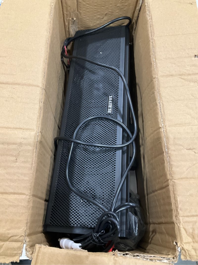 Condition photo showing As Is for UTV Sound Bar,17 Inch Golf Cart SoundBar Bluetooth with RGB Lighting, IP65 4-Speaker SXS Sound Bar,Waterproof UTV Speakers Compatible with Polaris RZR Can-Am