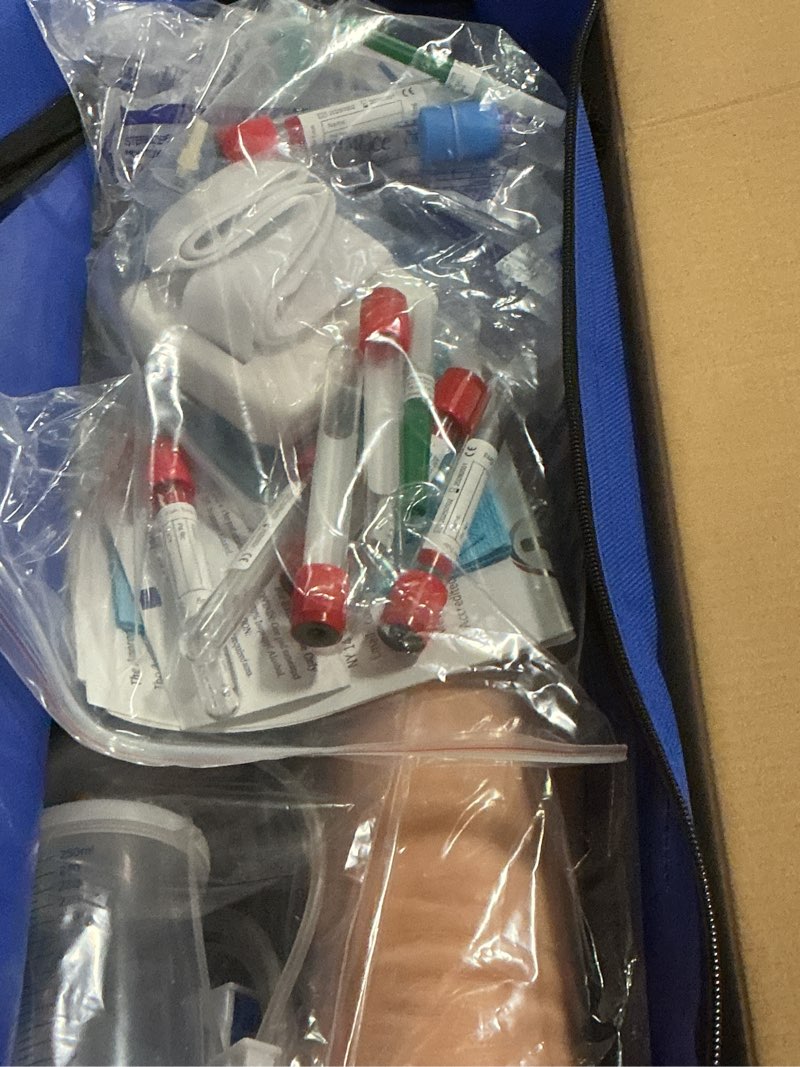Condition photo showing Good Condition for The Apprentice Doctor Phlebotomy Practice Kit – Complete Phlebotomy Training Arm for Venipuncture & IV Simulation | Designed for Medical & Nursing Students (Arm with Kit) Arm with Practice Kit