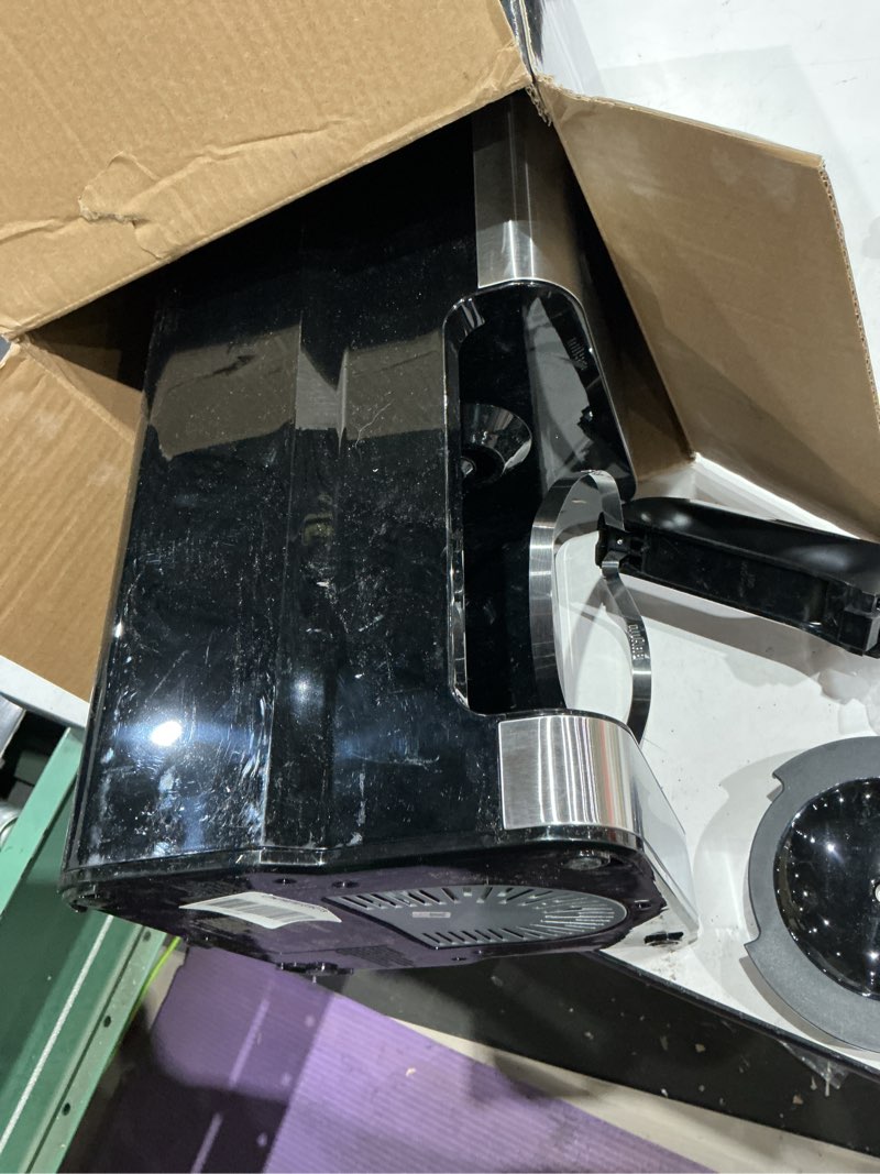 Condition photo showing As Is for braun pureflavor 14?cup programmable coffee maker – fast brew speed, touch display, bold & brew?over?ice modes, flavorcarafe & adjustable warm plate black