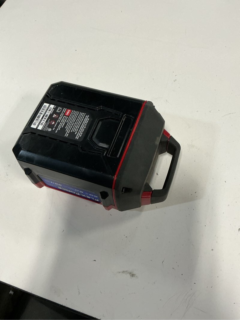 Condition photo showing As Is for toro 60 -volt, 5 ah 1 -pack lithium ion (li-ion) battery